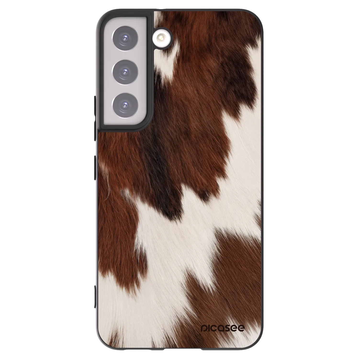 Picasee Μαύρη θήκη σιλικόνης για Samsung Galaxy S22 5G - Rustica