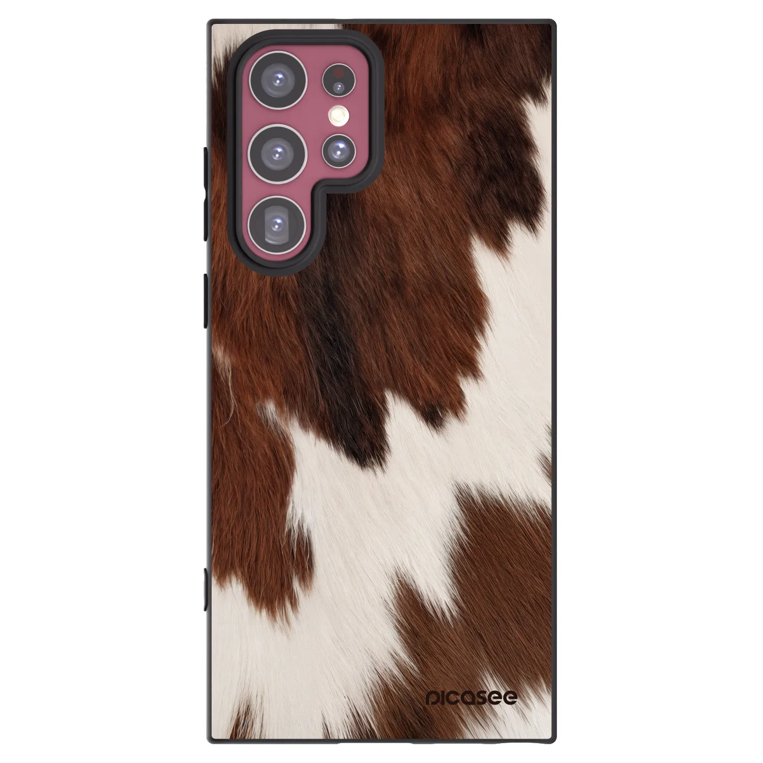 Picasee Μαύρη θήκη σιλικόνης για Samsung Galaxy S22 Ultra 5G - Rustica
