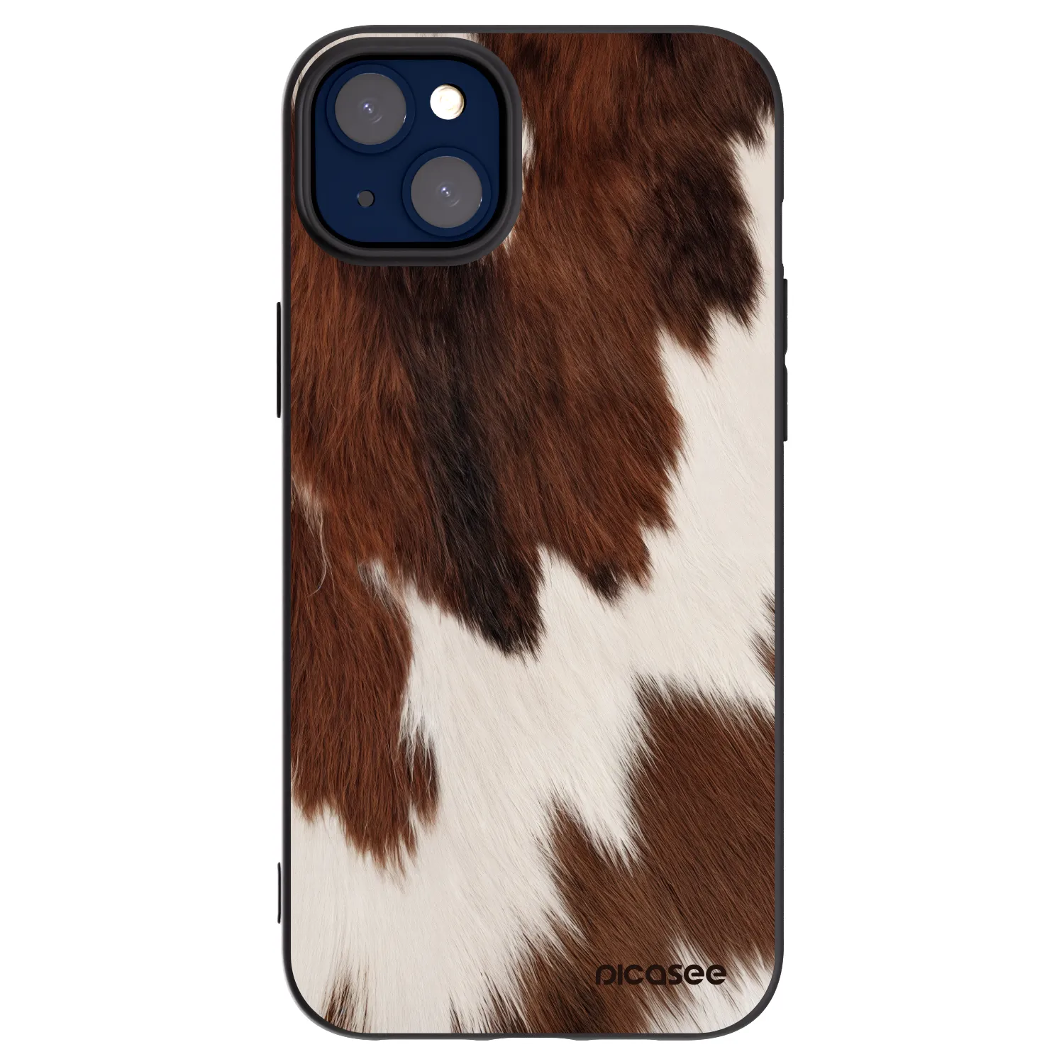 Picasee Μαύρη θήκη σιλικόνης για Apple iPhone 14 Plus - Rustica