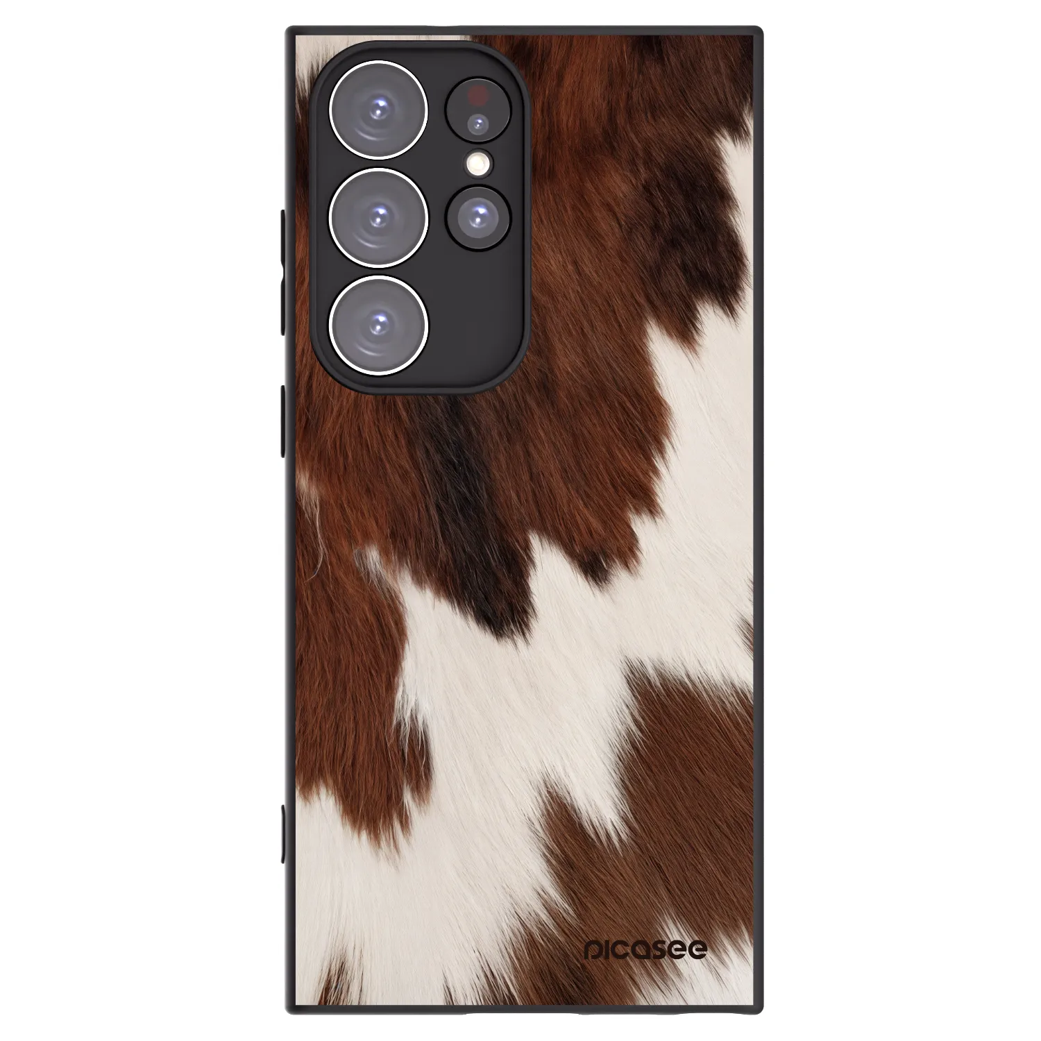 Picasee Μαύρη θήκη σιλικόνης για Samsung Galaxy S23 Ultra 5G - Rustica