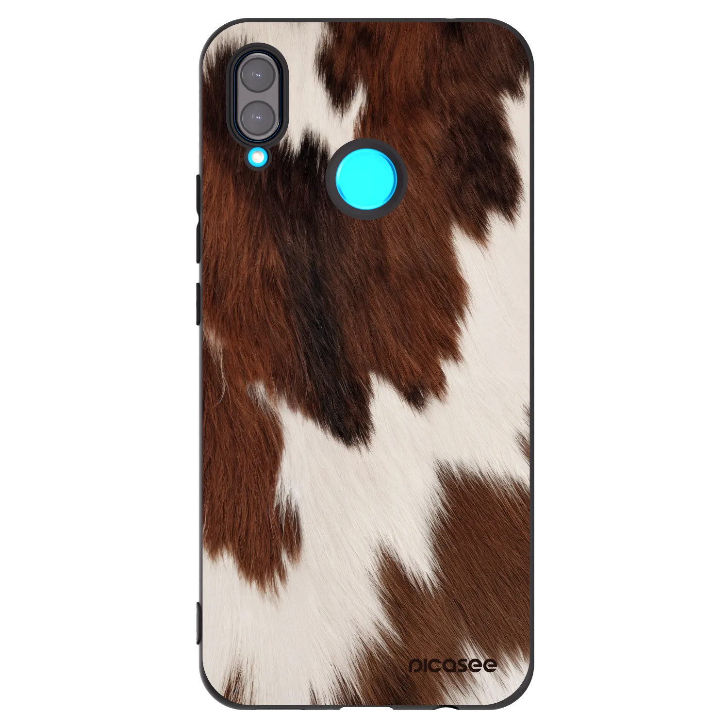 Picasee Μαύρη θήκη σιλικόνης για Huawei Nova 3 - Rustica