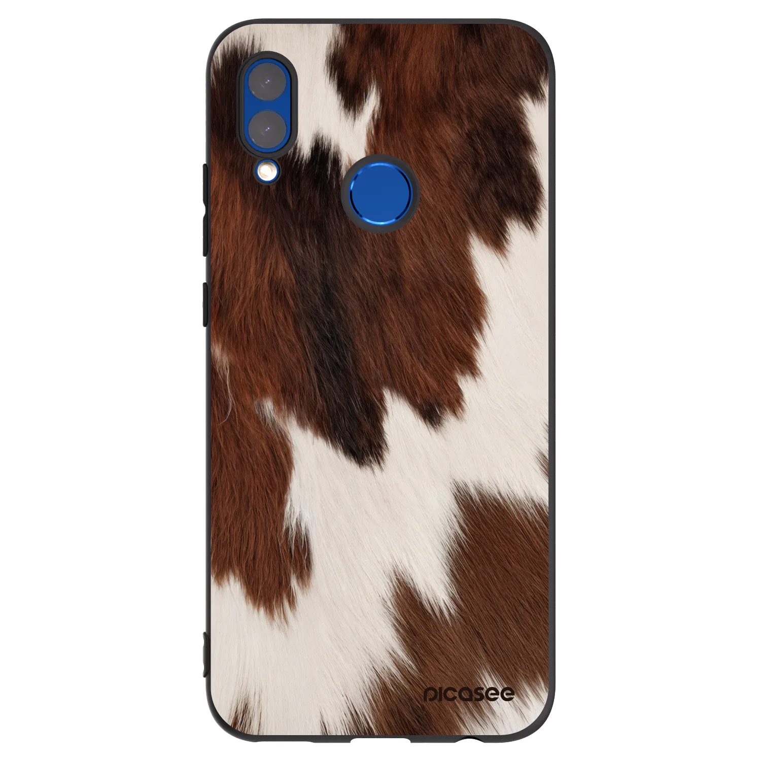 Picasee Μαύρη θήκη σιλικόνης για Honor 10 Lite - Rustica