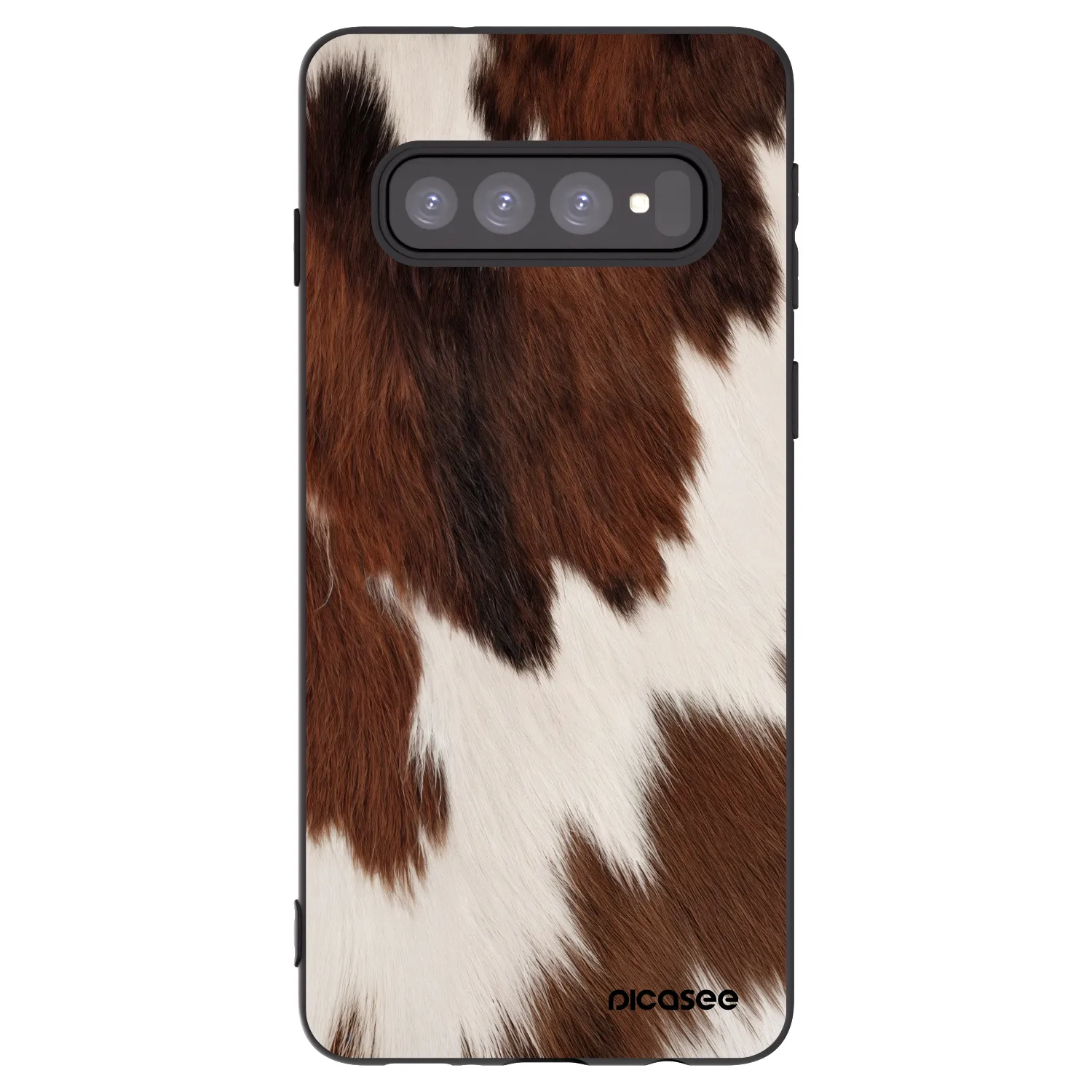 Picasee Μαύρη θήκη σιλικόνης για Samsung Galaxy S10 G973 - Rustica