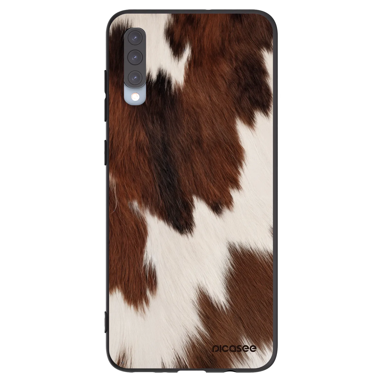 Picasee Μαύρη θήκη σιλικόνης για Samsung Galaxy A70 A705F - Rustica