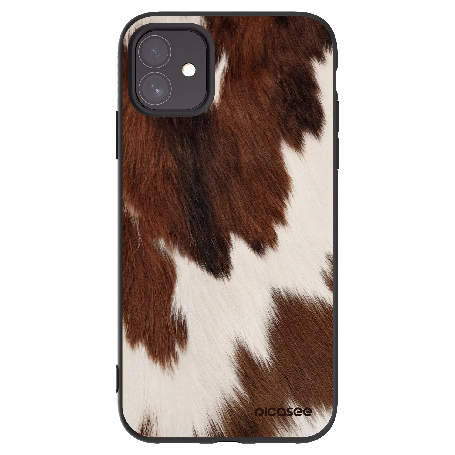 Picasee Μαύρη θήκη σιλικόνης για Apple iPhone 11 - Rustica