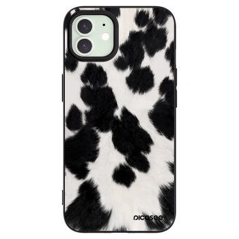 Picasee Μαύρη θήκη σιλικόνης για Apple iPhone 12 - Black Moo
