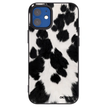 Picasee Μαύρη θήκη σιλικόνης για Apple iPhone 12 mini - Black Moo