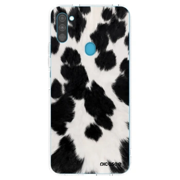 Picasee διαφανής θήκη σιλικόνης Samsung Galaxy M11 - Black Moo
