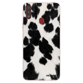 Picasee διαφανής θήκη σιλικόνης Samsung Galaxy A20s - Black Moo