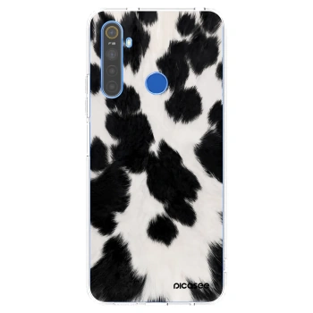 Picasee διαφανής θήκη σιλικόνης Realme 5 - Black Moo