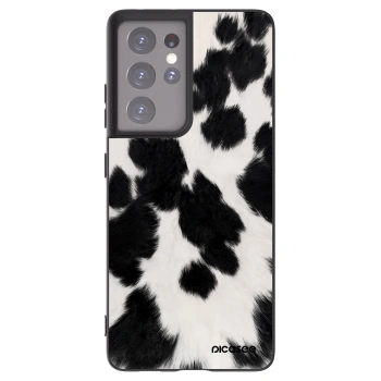 Picasee Μαύρη θήκη σιλικόνης για Samsung Galaxy S21 Ultra 5G G998B - Black Moo
