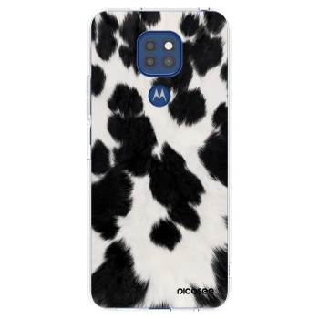Picasee διαφανής θήκη σιλικόνης Motorola Moto G9 Play - Black Moo
