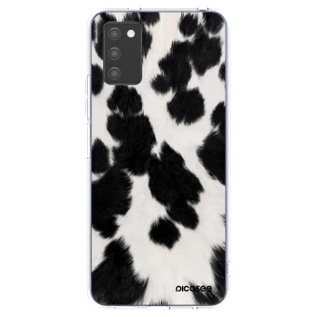 Picasee διαφανής θήκη σιλικόνης Samsung Galaxy A02s A025G - Black Moo