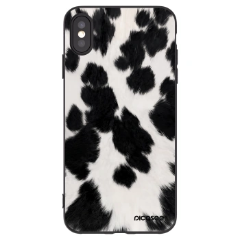 Picasee Μαύρη θήκη σιλικόνης για Apple iPhone XS Max - Black Moo