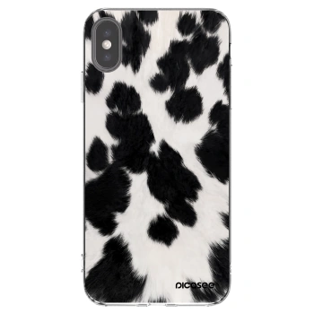 Picasee διαφανής θήκη σιλικόνης Apple iPhone XS Max - Black Moo