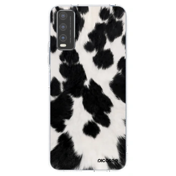 Picasee διαφανής θήκη σιλικόνης Vivo Y20s - Black Moo