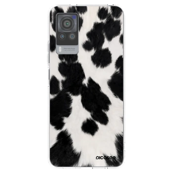 Picasee διαφανής θήκη σιλικόνης Vivo X60 Pro 5G - Black Moo
