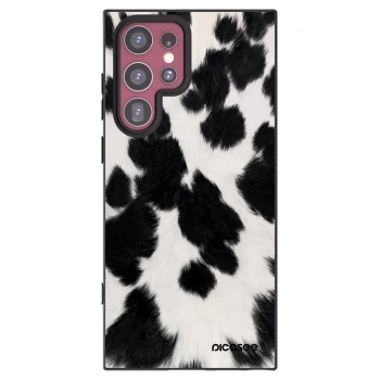 Picasee Μαύρη θήκη σιλικόνης για Samsung Galaxy S22 Ultra 5G - Black Moo