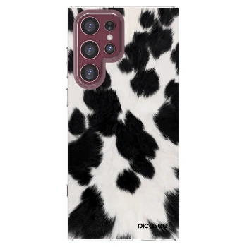Picasee διαφανής θήκη σιλικόνης Samsung Galaxy S22 Ultra 5G - Black Moo