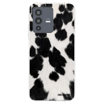 Picasee διαφανής θήκη σιλικόνης Vivo V23 5G - Black Moo