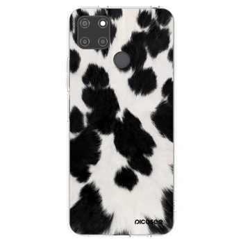 Picasee διαφανής θήκη σιλικόνης Realme C21Y - Black Moo