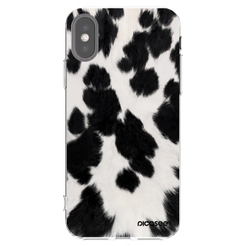 Picasee διαφανής θήκη σιλικόνης Apple iPhone X/XS - Black Moo
