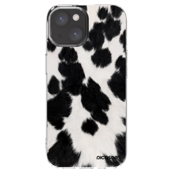 Picasee διαφανής θήκη σιλικόνης Apple iPhone 15 - Black Moo