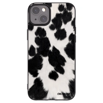 Picasee Μαύρη θήκη σιλικόνης για Apple iPhone 15 Plus - Black Moo