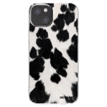Picasee διαφανής θήκη σιλικόνης Apple iPhone 15 Plus - Black Moo
