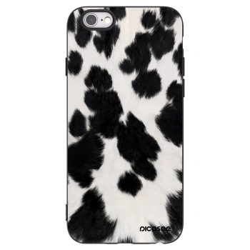 Picasee Μαύρη θήκη σιλικόνης για Apple iPhone 6/6S - Black Moo
