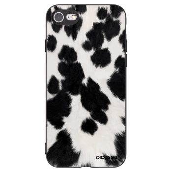 Picasee Μαύρη θήκη σιλικόνης για Apple iPhone 7 - Black Moo