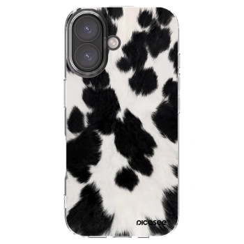 Picasee διαφανής θήκη σιλικόνης Apple iPhone 16 - Black Moo