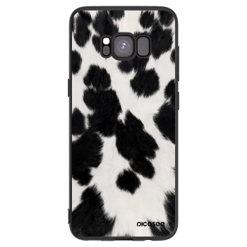 Picasee Μαύρη θήκη σιλικόνης για Samsung Galaxy S8 G950F - Black Moo