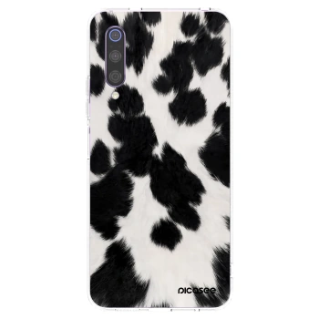 Picasee διαφανής θήκη σιλικόνης Xiaomi Mi 9 - Black Moo