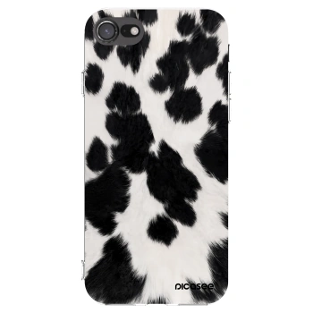 Picasee διαφανής θήκη σιλικόνης Apple iPhone 7 - Black Moo