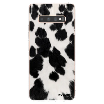 Picasee διαφανής θήκη σιλικόνης Samsung Galaxy S10 Plus G975 - Black Moo