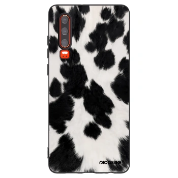 Picasee Μαύρη θήκη σιλικόνης για Huawei P30 - Black Moo