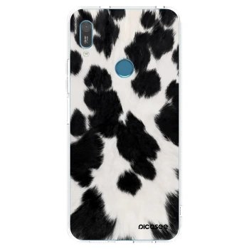 Picasee διαφανής θήκη σιλικόνης Huawei Y6 2019 - Black Moo