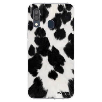 Picasee διαφανής θήκη σιλικόνης Samsung Galaxy A40 A405F - Black Moo