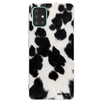 Picasee διαφανής θήκη σιλικόνης Samsung Galaxy A51 A515F - Black Moo