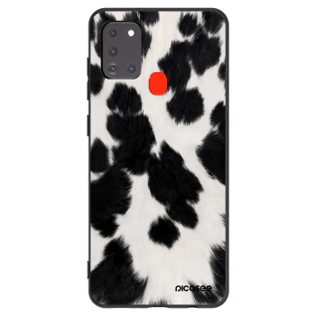 Picasee Μαύρη θήκη σιλικόνης για Samsung Galaxy A21s - Black Moo