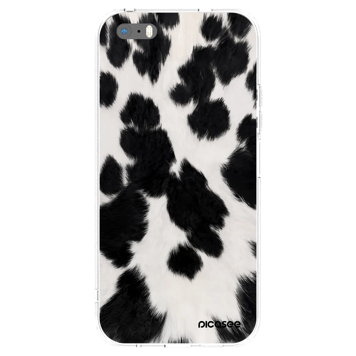 Picasee διαφανής θήκη σιλικόνης Apple iPhone 5/5S/SE - Black Moo