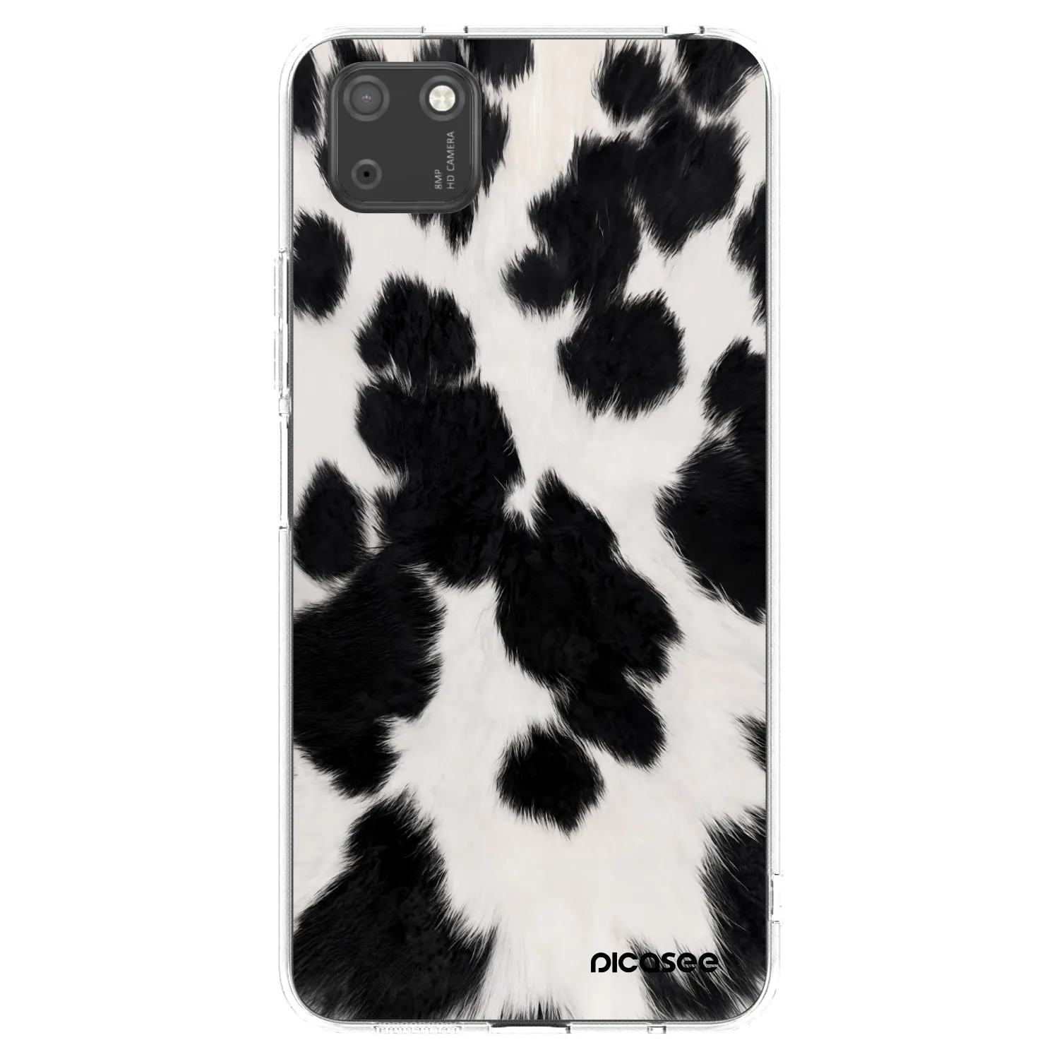 Picasee διαφανής θήκη σιλικόνης Huawei Y5P - Black Moo