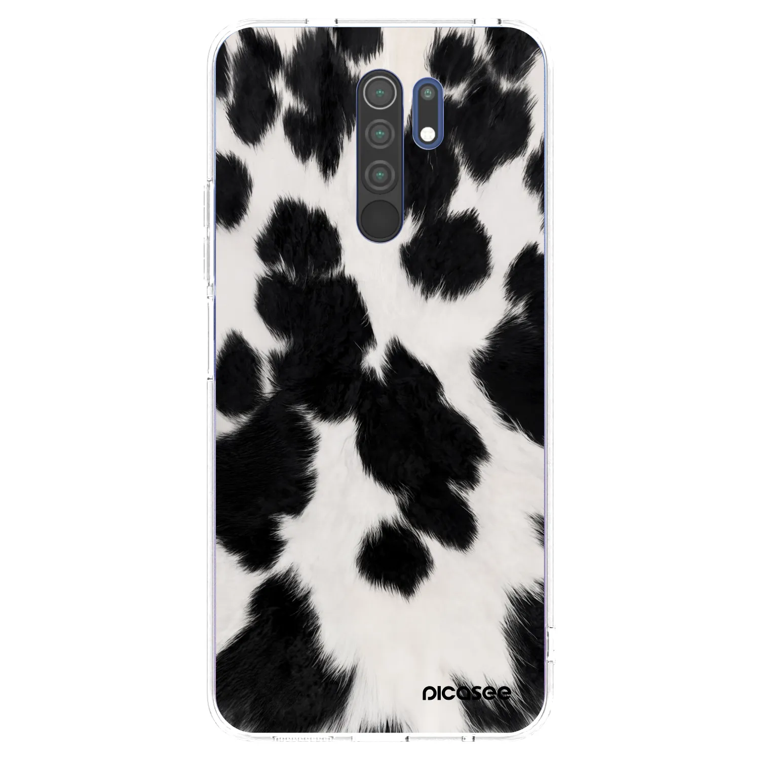 Picasee διαφανής θήκη σιλικόνης Xiaomi Redmi 9 - Black Moo