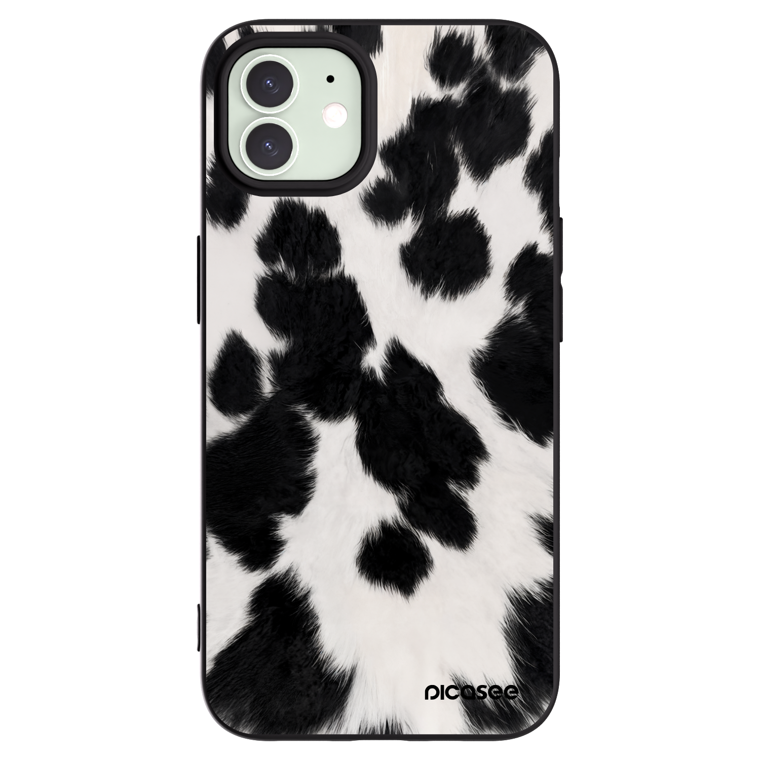 Picasee Μαύρη θήκη σιλικόνης για Apple iPhone 12 - Black Moo