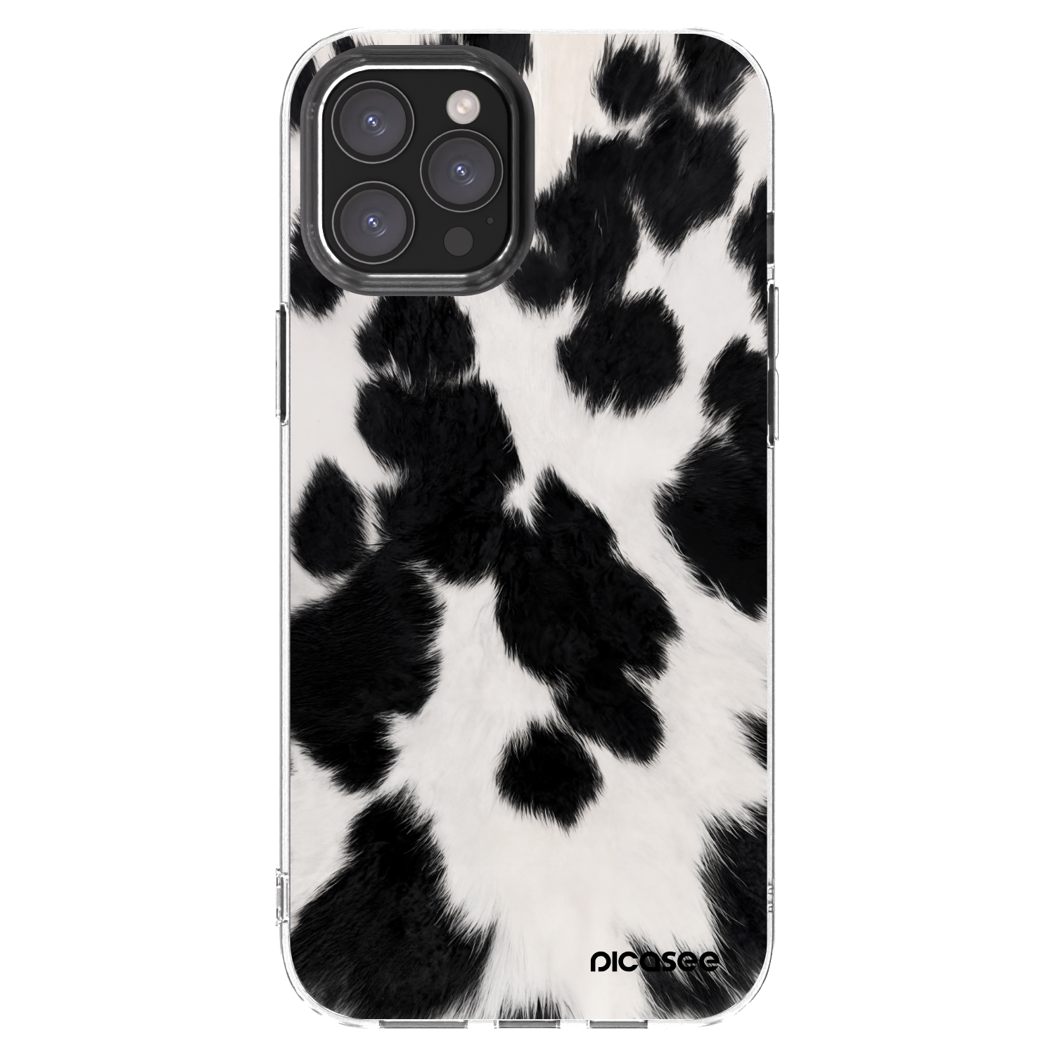 Picasee διαφανής θήκη σιλικόνης Apple iPhone 12 Pro Max - Black Moo