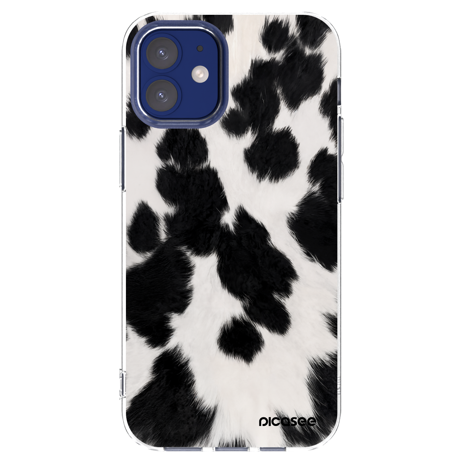 Picasee διαφανής θήκη σιλικόνης Apple iPhone 12 mini - Black Moo