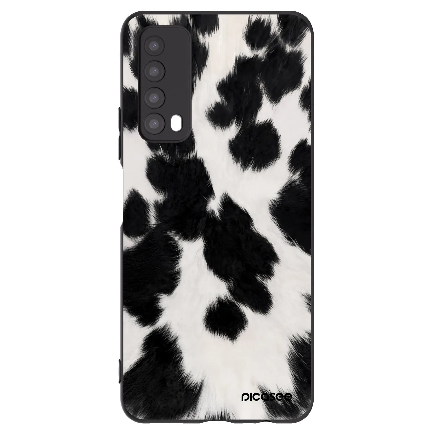 Picasee Μαύρη θήκη σιλικόνης για Huawei P Smart 2021 - Black Moo