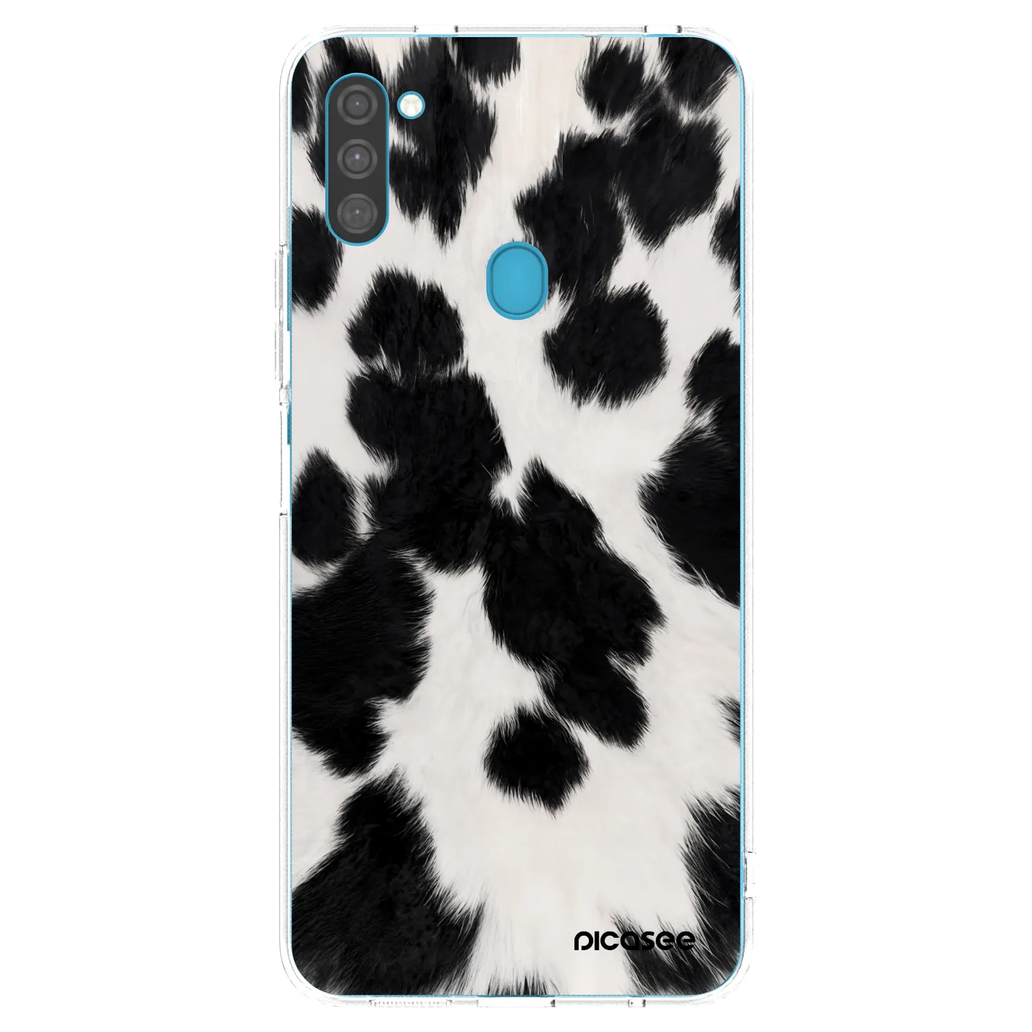 Picasee διαφανής θήκη σιλικόνης Samsung Galaxy M11 - Black Moo