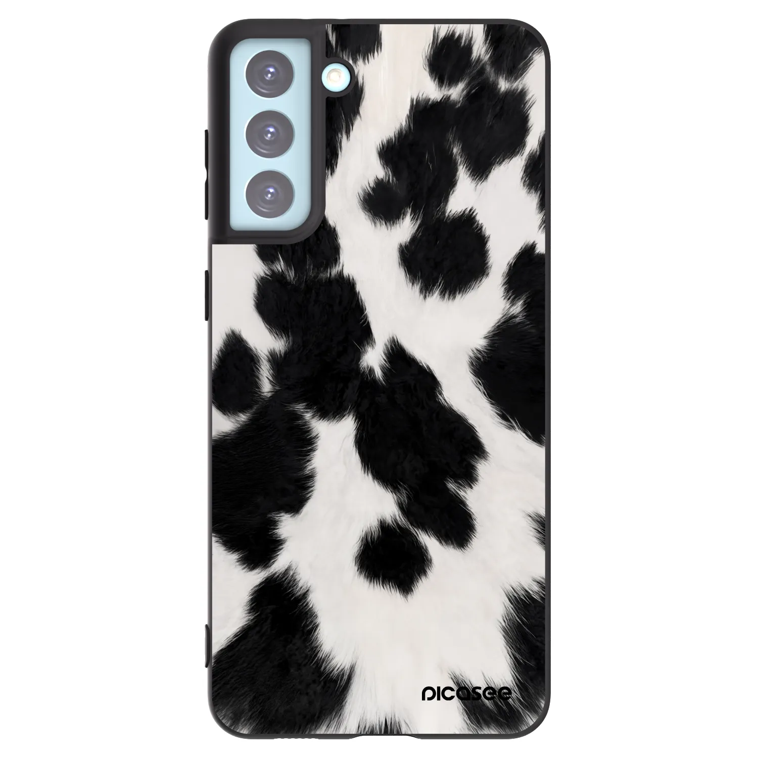 Picasee Μαύρη θήκη σιλικόνης για Samsung Galaxy S21+ 5G G996F - Black Moo